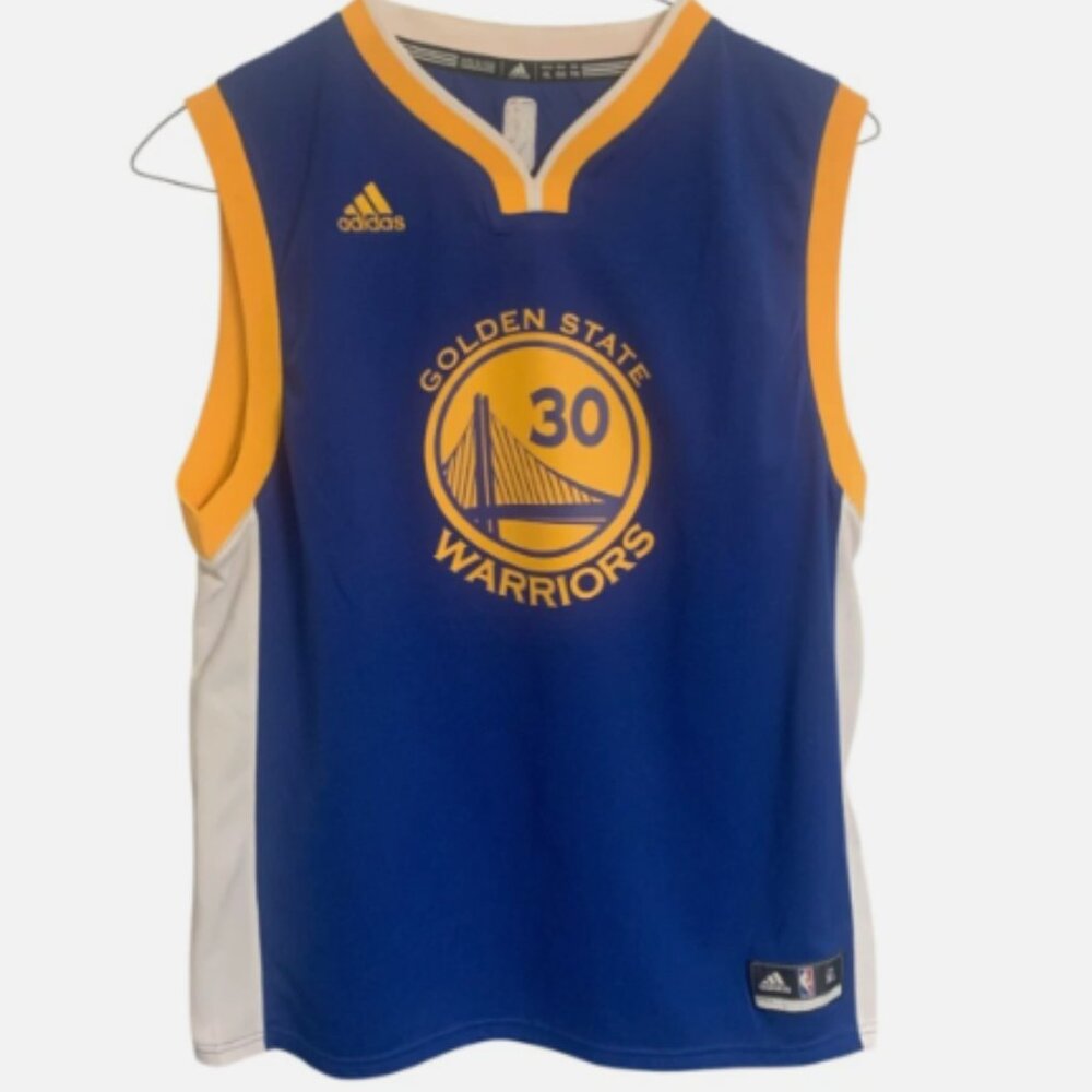 Stephen Curry Golden State Warriors Adidas Blue Jersey Men's Size XL -never worn
